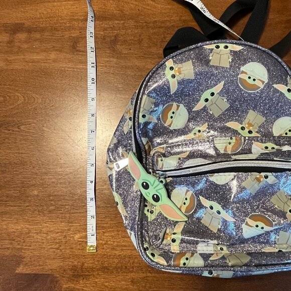 Baby Yoda Star Wars Mandalorian backpack small glitter - Picture 3 of 9